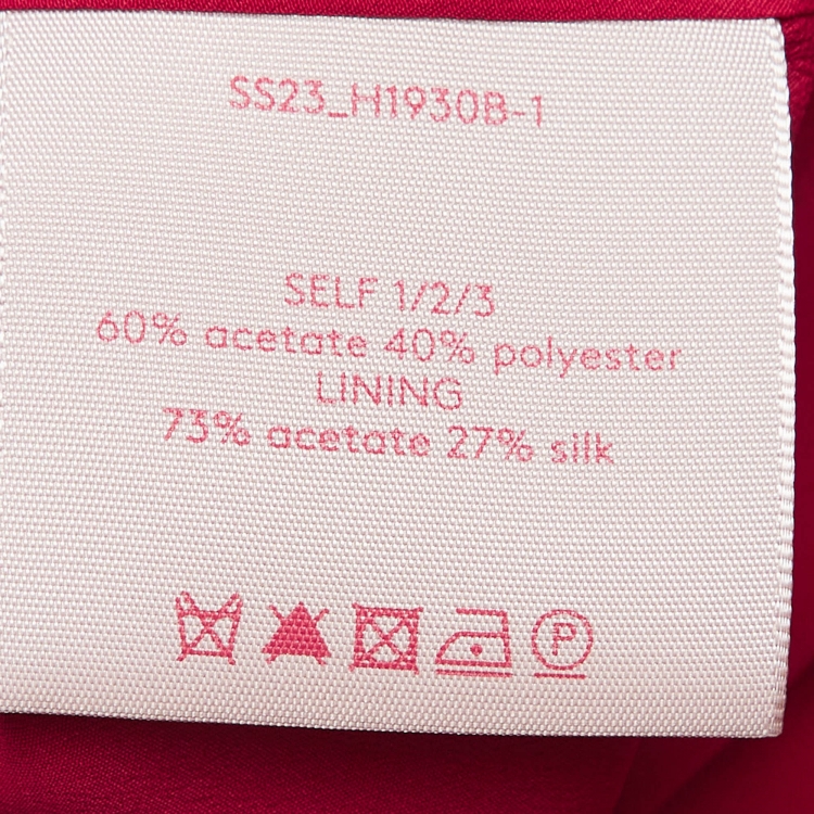 Pre Owned Roksanda Ilincic Red Edith Cape Shoulder Crepe Midi Dress M