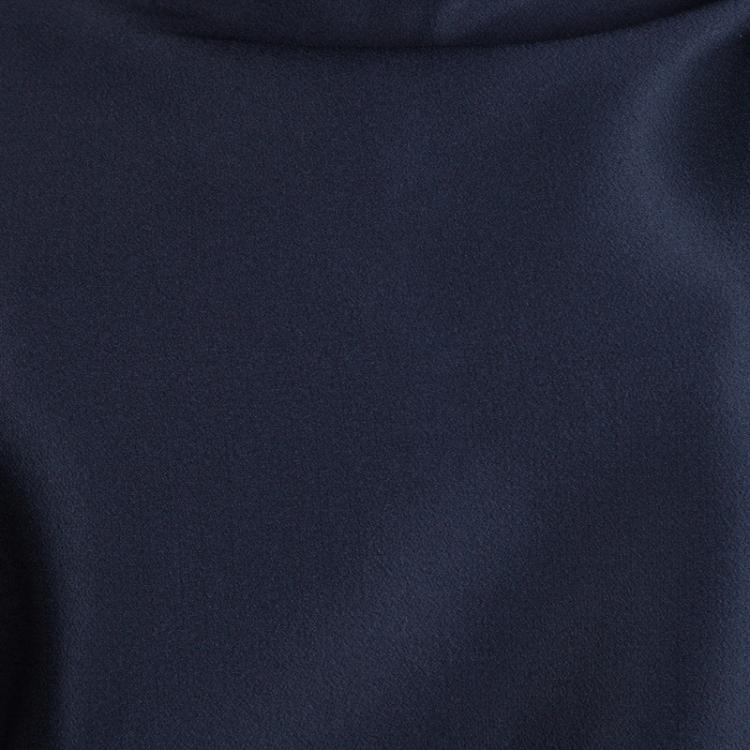 Pre Owned Roland Mouret Navy Blue Double-Faced Satin Eugene Top M