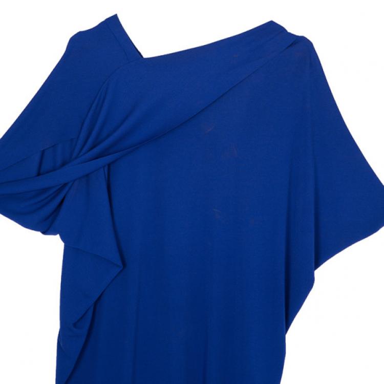 Pre Owned Roland Mouret Purple Viscose Drape Dress M