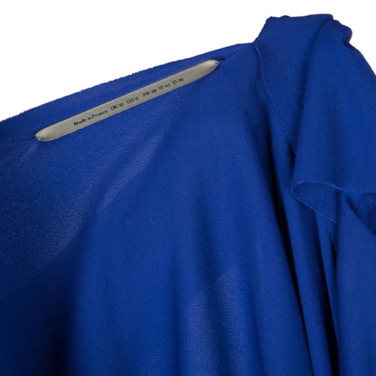 Pre Owned Roland Mouret Purple Viscose Drape Dress M