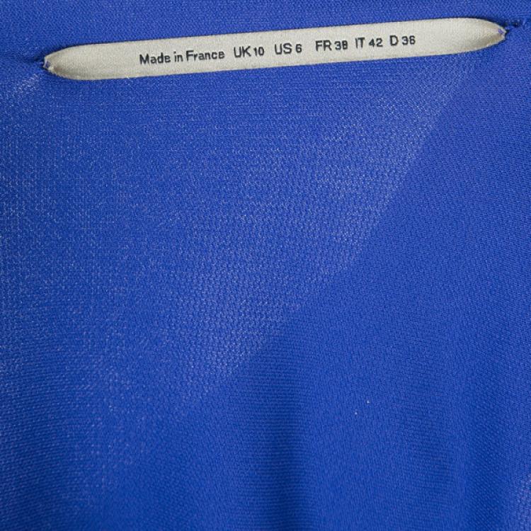 Pre Owned Roland Mouret Purple Viscose Drape Dress M