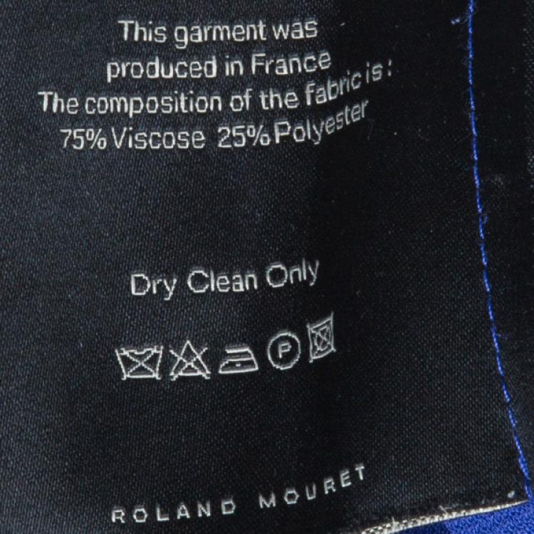 Pre Owned Roland Mouret Purple Viscose Drape Dress M