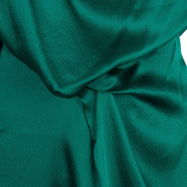 Pre Owned Roland Mouret Emerald Silk Column Gown M