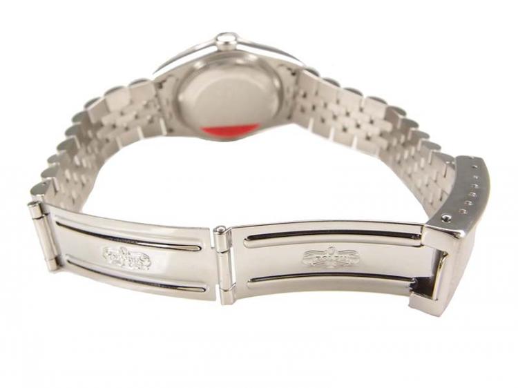 مملوكة مسبقًا Rolex White Stainless Steel Datejust Women's Wristwatch 31MM