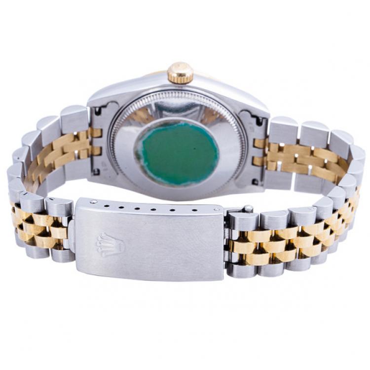 Pre Owned Rolex Gold 18K Yellow Gold and Stainless Steel DateJust Women's Wristwatch 31MM