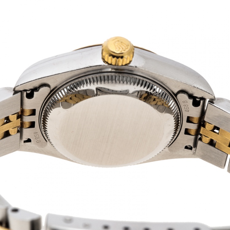 Pre Owned Rolex Gold 18K Yellow Gold and Stainless Steel 79173 Datejust Women's Wristwatch 26 mm