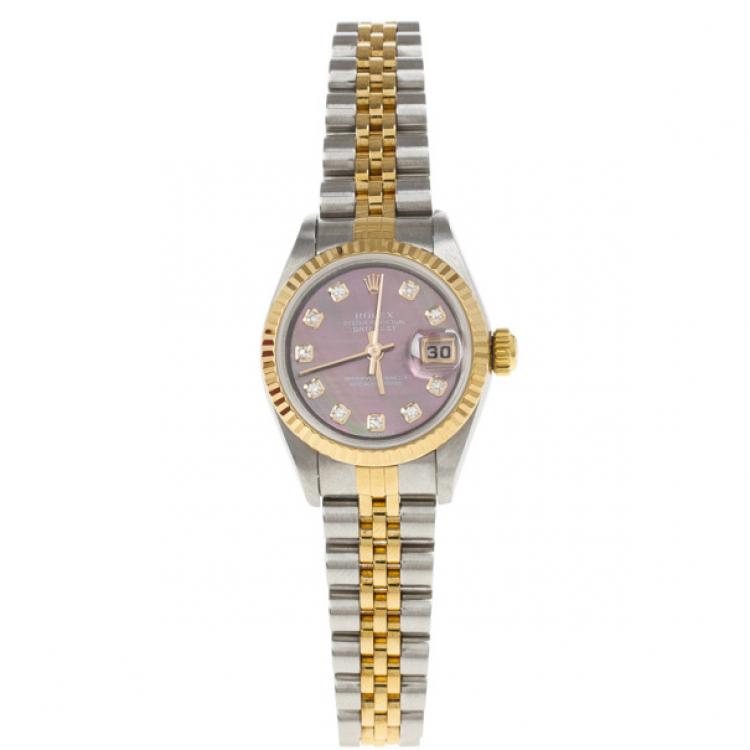 Pre Owned Rolex Oyster Perpetual Datejust Womens Wristwatch 26MM