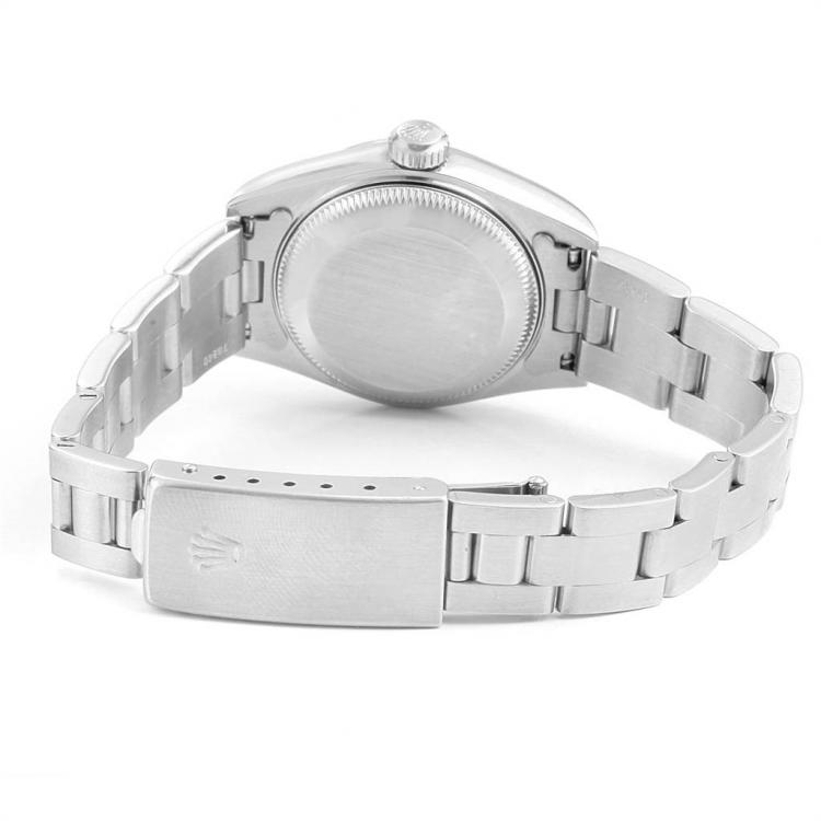 Pre Owned Rolex Blue Stainless Steel Date 79160 Women's Wristwatch 25MM
