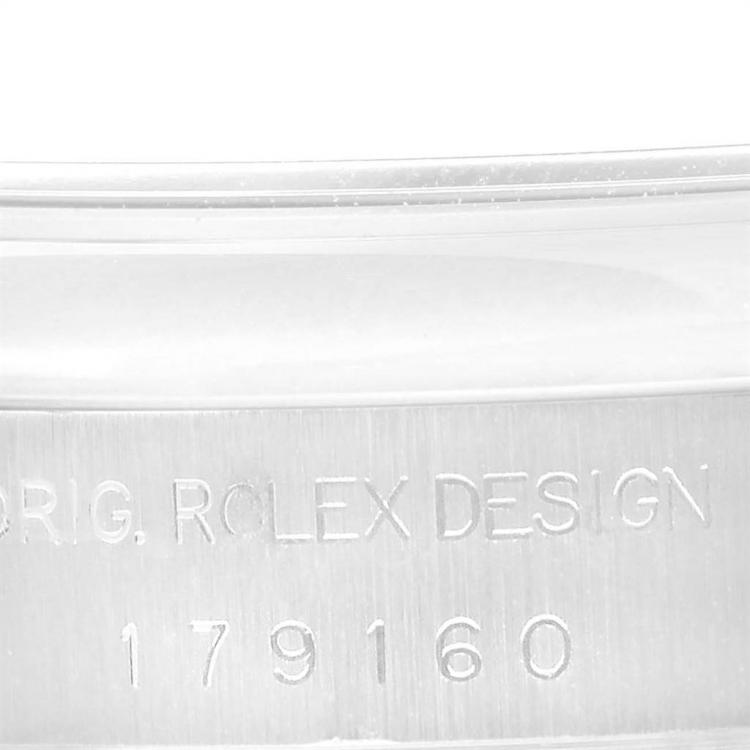 Pre Owned Rolex Salmon Stainless Steel Datejust 179160 Women's Wristwatch 26MM