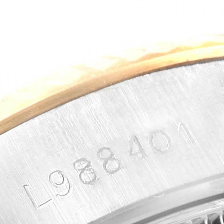 مملوكة مسبقًا Rolex Champagne 18K Yellow Gold and Stainless Steel Datejust 69173 Women's Wristwatch 26MM