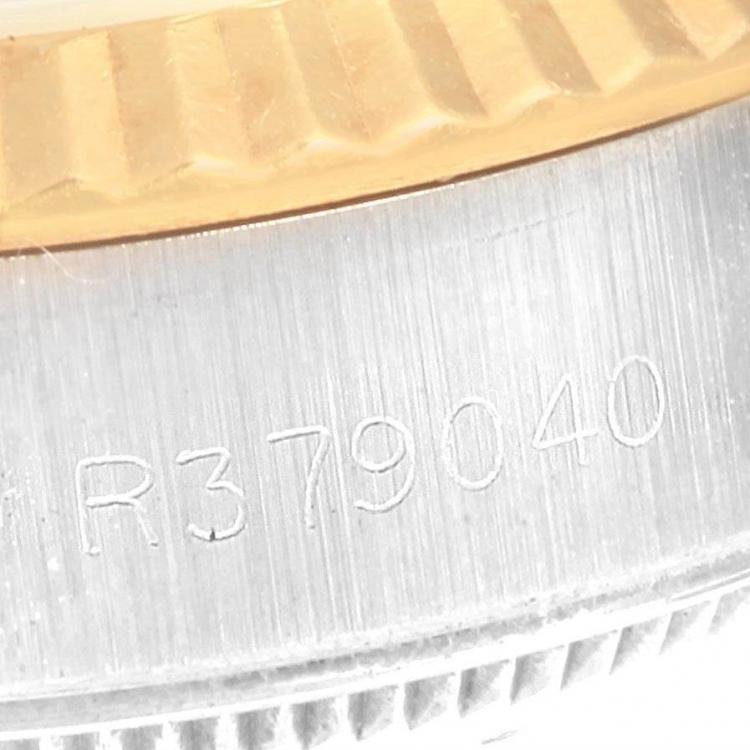 مملوكة مسبقًا Rolex White 18K Yellow Gold and Stainless Steel Datejust 69173 Women's Wristwatch 26MM