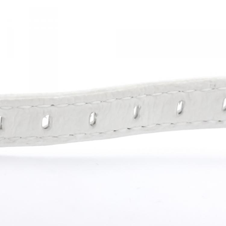 مملوكة مسبقًا Rolex Silver 18K White Gold Orchid Women's Wristwatch 17 MM