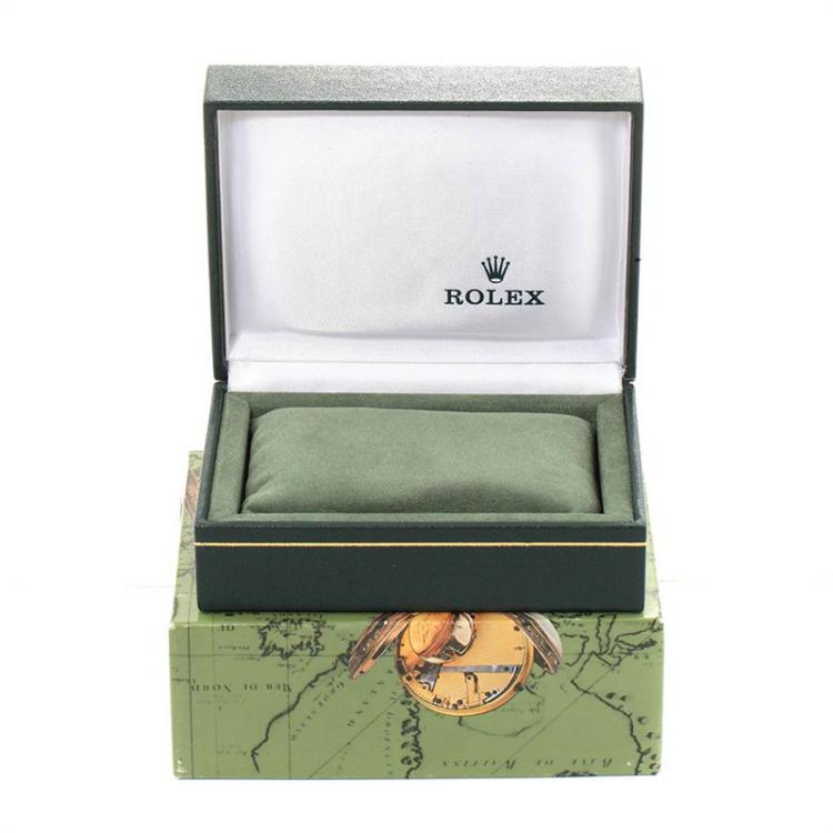 Pre Owned Rolex Salmon Stainless Steel Baton 77080 Women's Wristwatch 31MM
