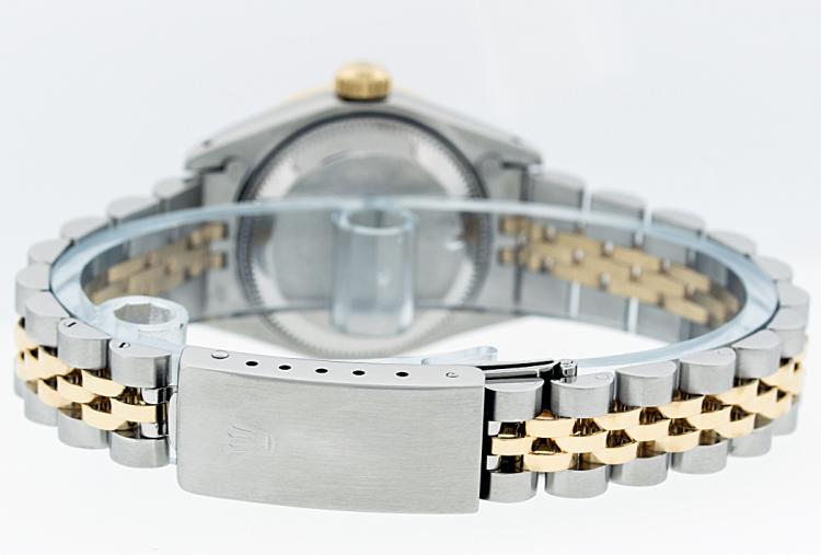 Pre Owned Rolex Pink Diamonds 18K Yellow Gold and Stainless Steel Datejust Women's Wristwatch 26MM