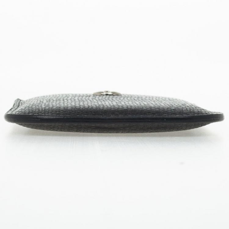 Pre Owned Yves Saint Laurent Black Leather Ycon Blackberry Cover