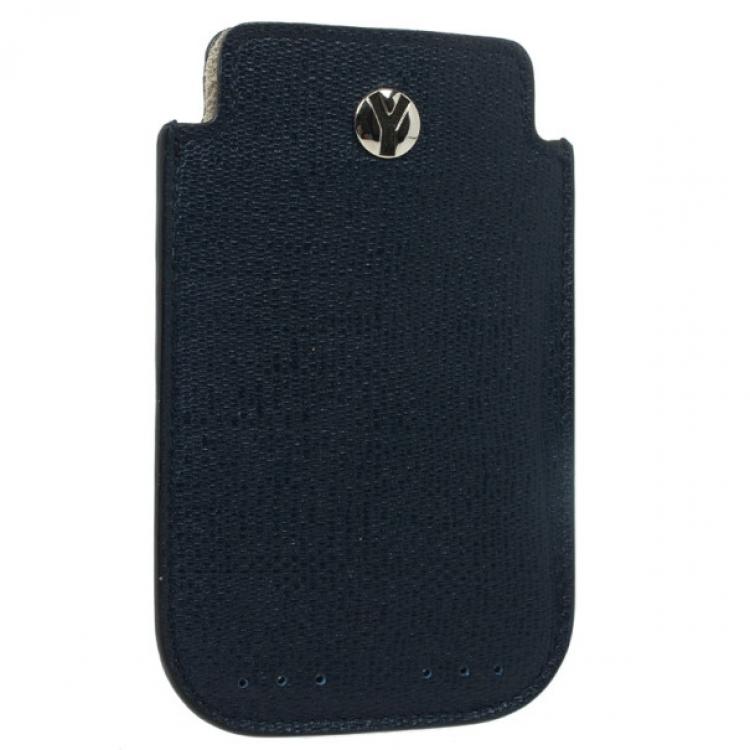 Pre Owned Yves Saint Laurent Navy Blue Ycon iPhone Cover