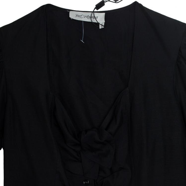 Pre Owned Saint Laurent Paris Silk Shirt M