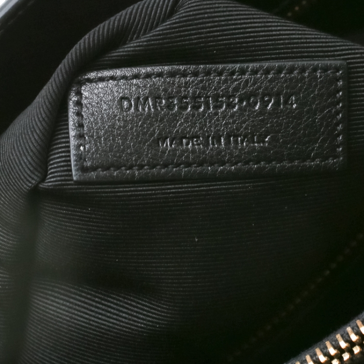 Pre Owned Saint Laurent Black Leather Small Classic Sac De Jour Tote