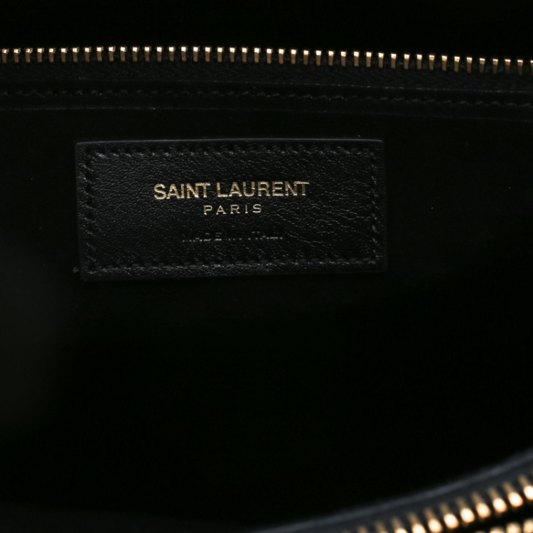 Pre Owned Saint Laurent Black Leather Small Classic Sac De Jour Tote