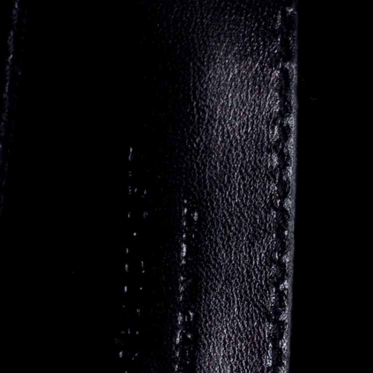 Pre Owned Saint Laurent Paris Black Leather Medium Kate Shoulder Bag
