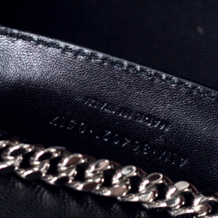 Pre Owned Saint Laurent Paris Black Leather Medium Kate Shoulder Bag