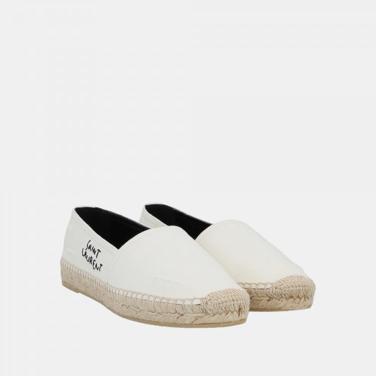 Pre Owned Saint Laurent Canvas Espadrilles 38.5