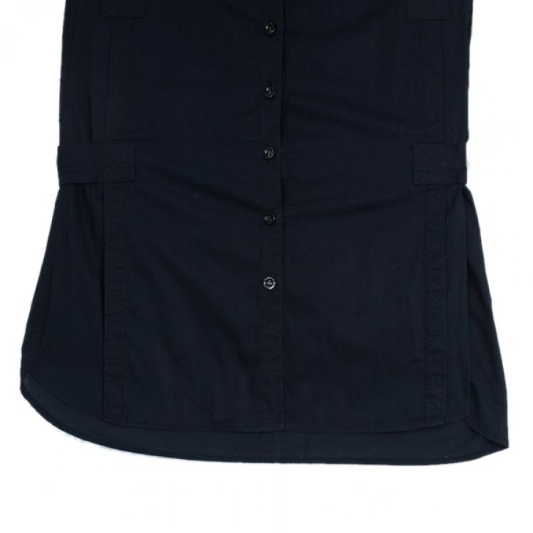 Pre Owned Saint Laurent Layered Collar Blouse S