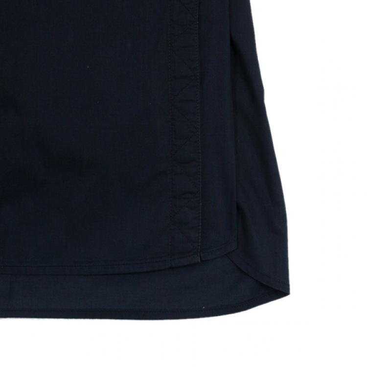 Pre Owned Saint Laurent Layered Collar Blouse S