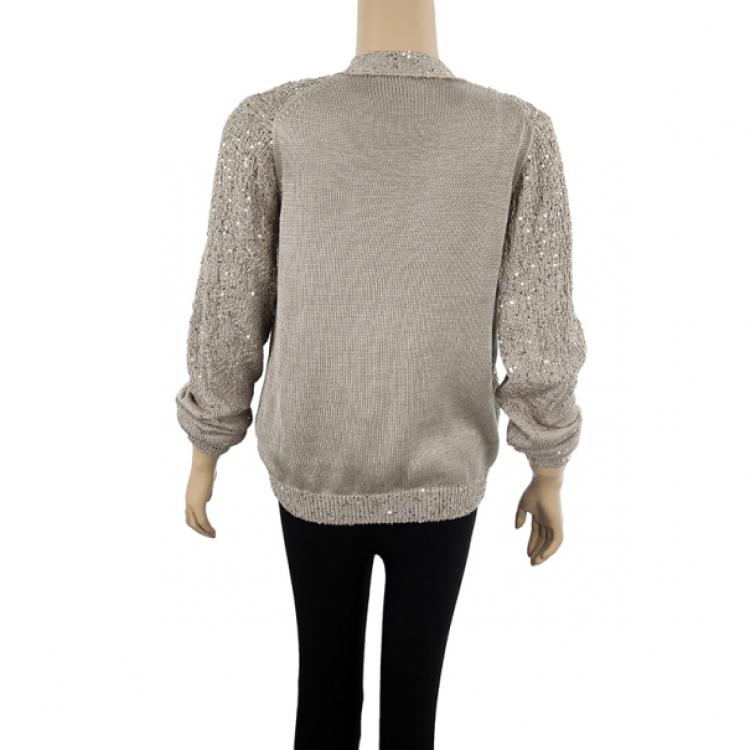 Pre Owned Yves Saint Laurent Knit Cardigan Set XL