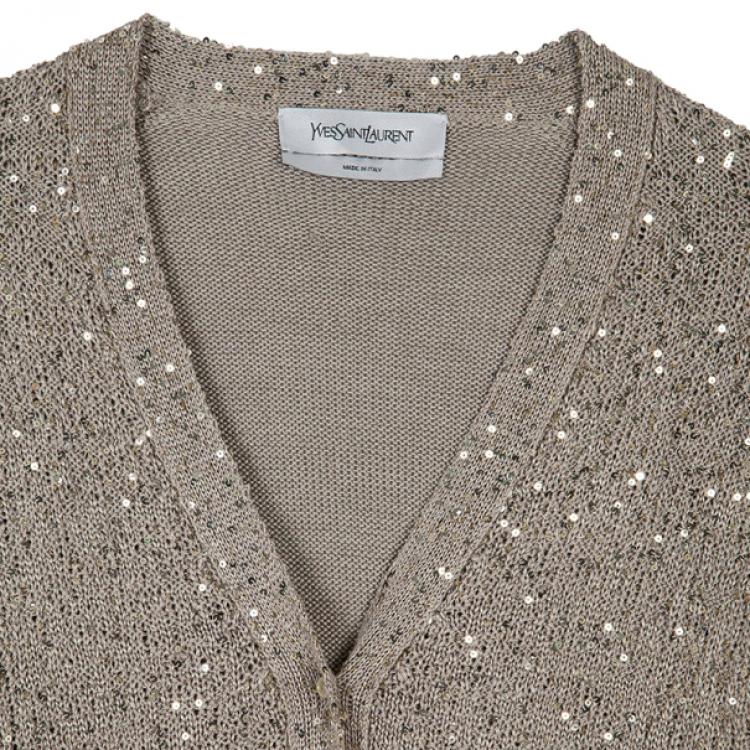 Pre Owned Yves Saint Laurent Knit Cardigan Set XL