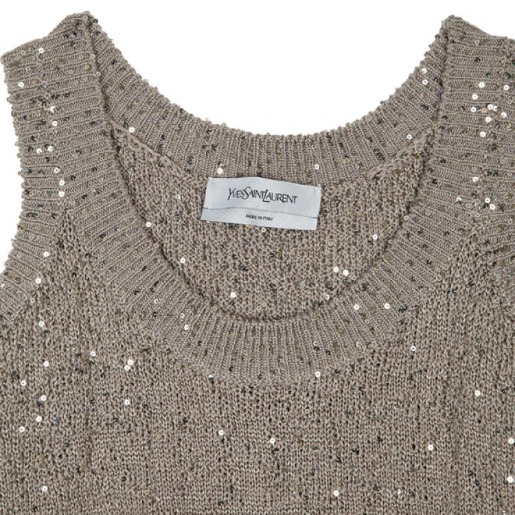 Pre Owned Yves Saint Laurent Knit Cardigan Set XL