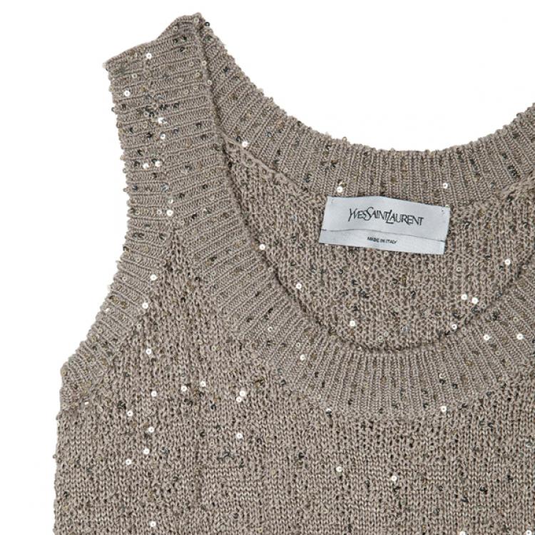 Pre Owned Yves Saint Laurent Knit Cardigan Set XL