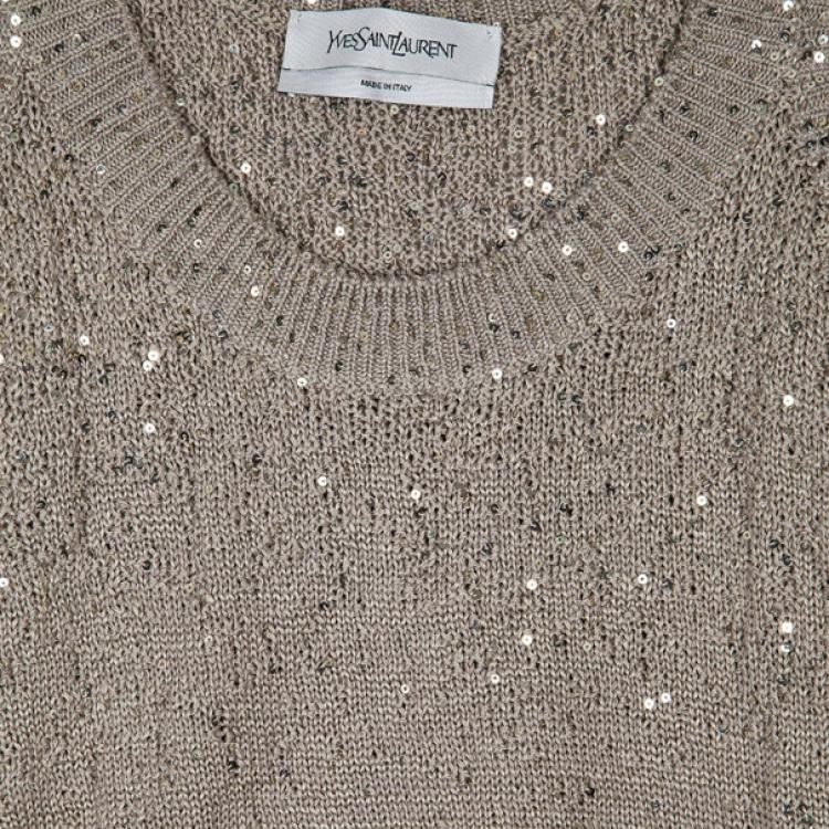 Pre Owned Yves Saint Laurent Knit Cardigan Set XL