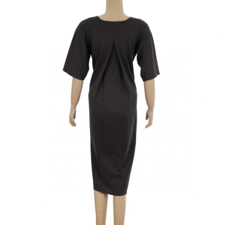 Pre Owned Saint Laurent Paris Grey Dress M