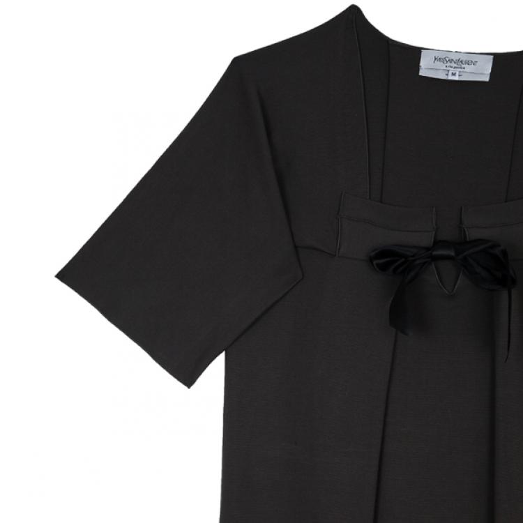 Pre Owned Saint Laurent Paris Grey Dress M