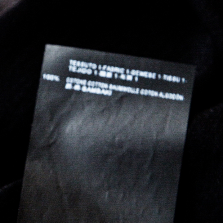 Pre Owned Saint Laurent Paris Black Cotton Blood Lustre T-Shirt S
