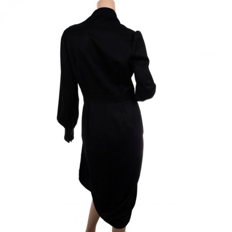 Pre Owned Yves Saint Laurent Belted Wrap Dress
