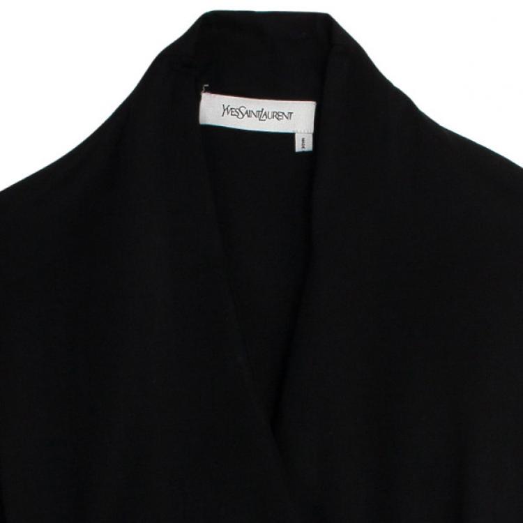 Pre Owned Yves Saint Laurent Belted Wrap Dress