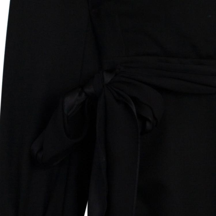 Pre Owned Yves Saint Laurent Belted Wrap Dress