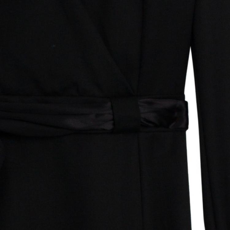 Pre Owned Yves Saint Laurent Belted Wrap Dress