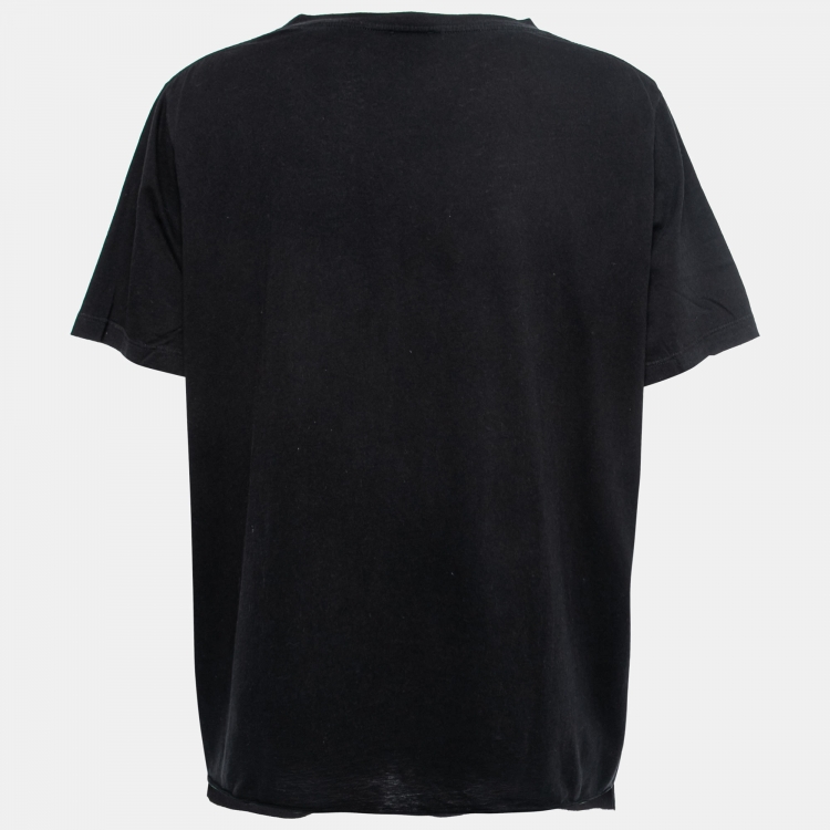 Saint laurent black t hotsell shirt women's