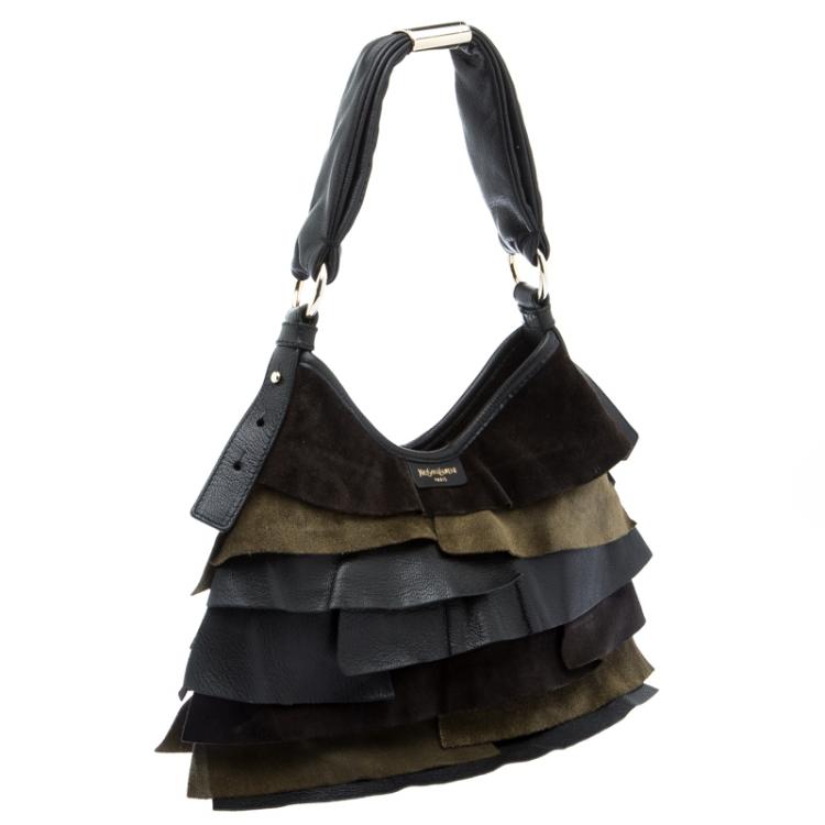 Pre Owned Saint Laurent Paris Multicolor Leather Small St. Tropez Hobo