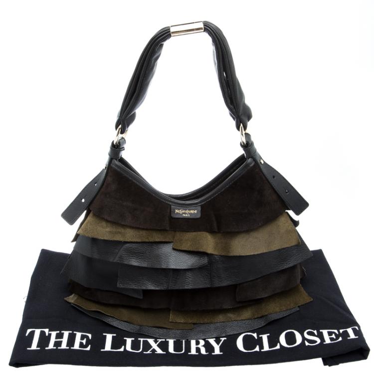 Pre Owned Saint Laurent Paris Multicolor Leather Small St. Tropez Hobo