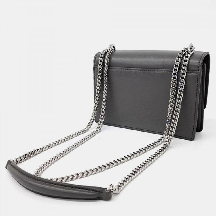 Pre Owned Saint Laurent Grey Sunset Small Handbag