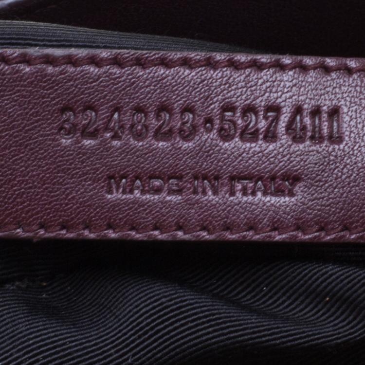Pre Owned Saint Laurent Paris Burgundy Leather Small Classic Sac De Jour Tote