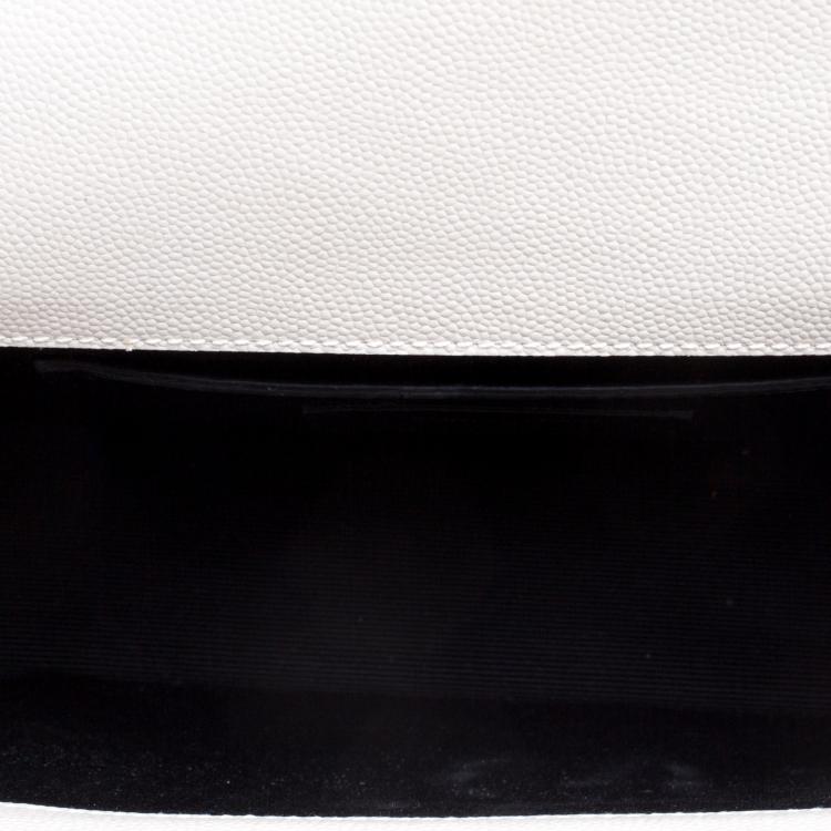 Pre Owned Saint Laurent Paris Off White Leather Kate Crossbody Bag