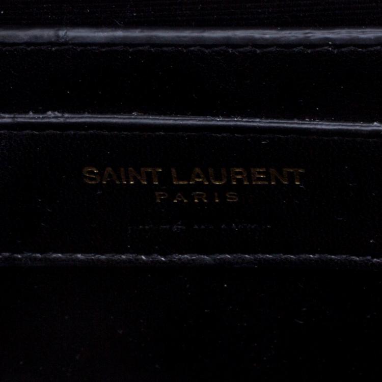 Pre Owned Saint Laurent Paris Off White Leather Kate Crossbody Bag