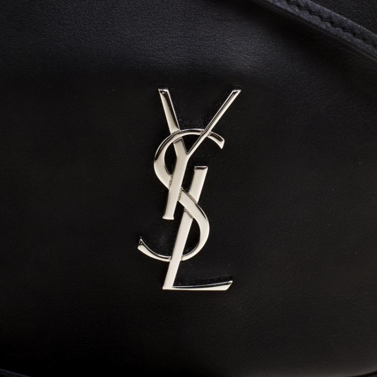 Pre Owned Saint Laurent Paris Black Leather Blogger Crossbody Bag