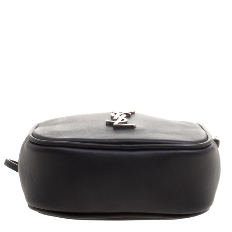 Pre Owned Saint Laurent Paris Black Leather Blogger Crossbody Bag