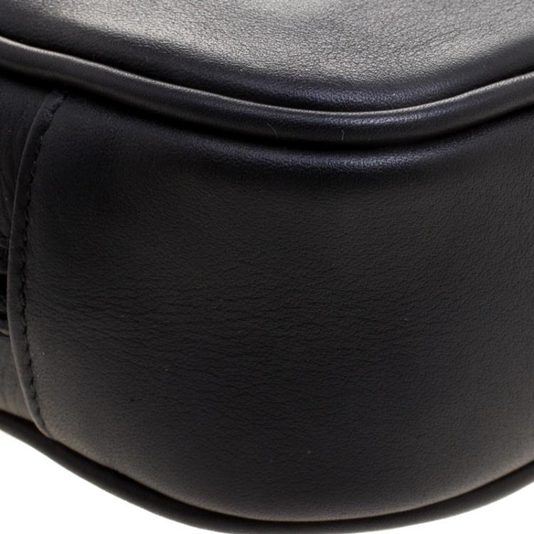 Pre Owned Saint Laurent Paris Black Leather Blogger Crossbody Bag
